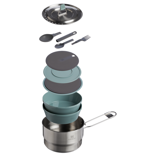 Stanley The Wildfare Go Two Bowl Prep & Cook Set 14-piece set | 1.65 QT